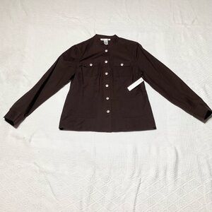 Pursuits Ltd. Size 12 Front Snap Closure Shirt Top Jacket $86 NWT